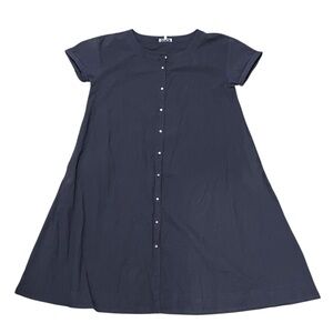 Alex Mill Navy Button Down Midi Dress